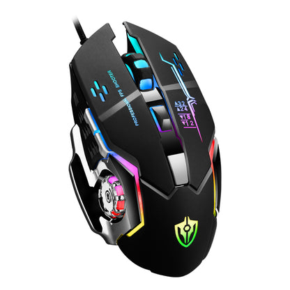 18D MS X7 mouse/macro definition/ เมาส์แบบมีสาย usb เกม e-sports เครื่องจักรสำนักงาน CF เดสก์ท็อปมาโครคีย์ RGB เมาส์คอมพิวเตอร์เดสก์ท็อปโน้ตบุ๊ค