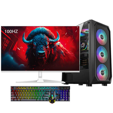 12th generation 24-inch 100HZ new I5-12400F H610M DDR4 3200 16G M.2 512GB RTX3050 8G high-end sea view room gaming computer