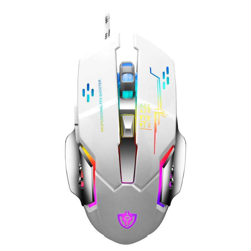 18D MS X7 mouse/macro definition/ เมาส์แบบมีสาย usb เกม e-sports เครื่องจักรสำนักงาน CF เดสก์ท็อปมาโครคีย์ RGB เมาส์คอมพิวเตอร์เดสก์ท็อปโน้ตบุ๊ค