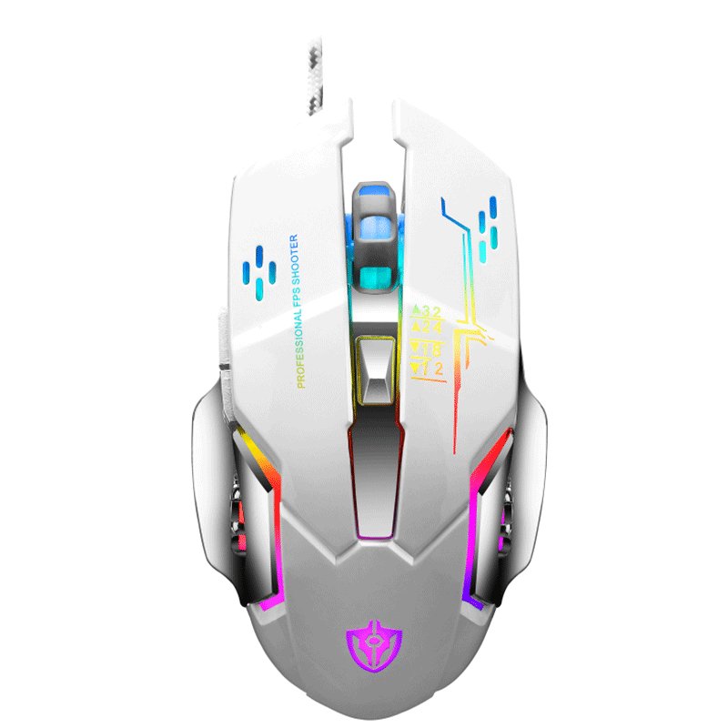 18D MS X7 mouse/macro definition/ เมาส์แบบมีสาย usb เกม e-sports เครื่องจักรสำนักงาน CF เดสก์ท็อปมาโครคีย์ RGB เมาส์คอมพิวเตอร์เดสก์ท็อปโน้ตบุ๊ค