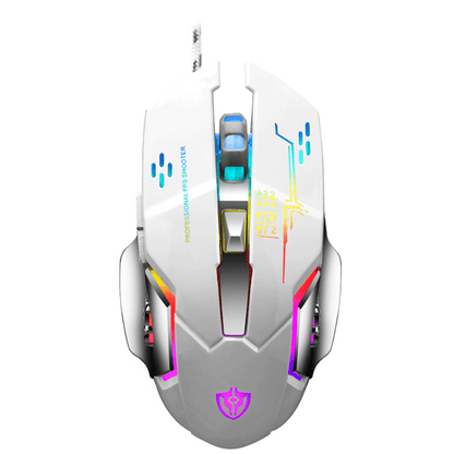 18D MS X7 mouse/macro definition/ เมาส์แบบมีสาย usb เกม e-sports เครื่องจักรสำนักงาน CF เดสก์ท็อปมาโครคีย์ RGB เมาส์คอมพิวเตอร์เดสก์ท็อปโน้ตบุ๊ค