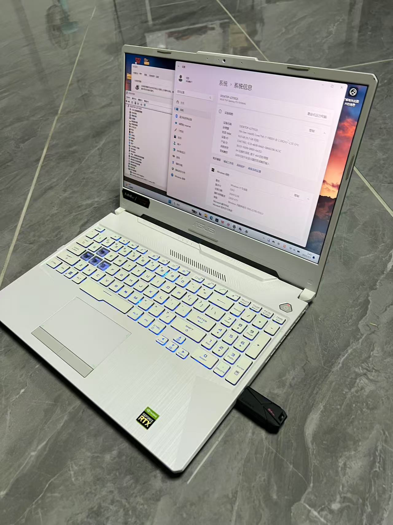 二手华硕天选2 酷睿版(i7 11800H/16GB/512GB/RTX3050/144Hz)游戏笔记本电脑