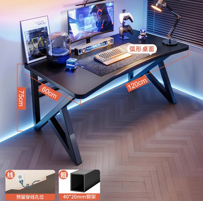 Computer table desktop home gaming table and chair bedroom simple table workbench writing desk carbon fiber desk