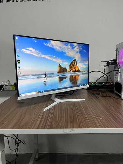 CENTAUR 24英寸100Hz液晶显示器 电竞游戏显示器白色 HDMI+VGA双接口