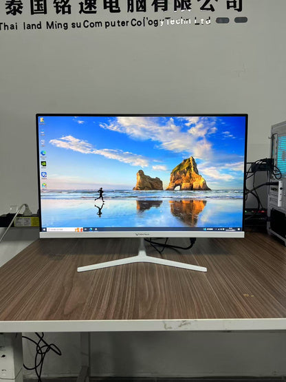 CENTAUR 24英寸100Hz液晶显示器 电竞游戏显示器白色 HDMI+VGA双接口