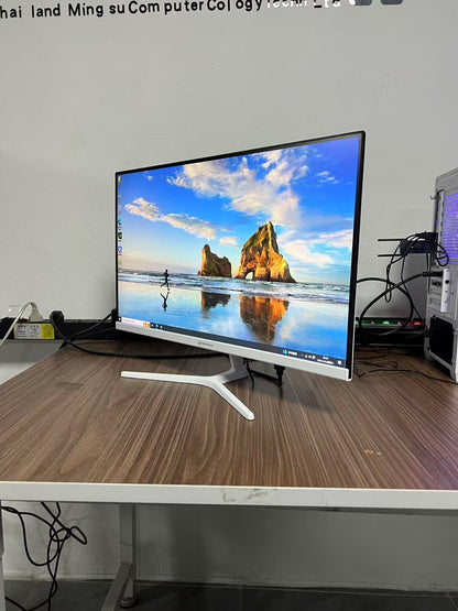 CENTAUR 24英寸100Hz液晶显示器 电竞游戏显示器白色 HDMI+VGA双接口