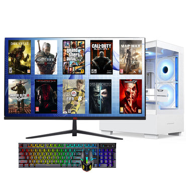 Thailand e-commerce dedicated 27-inch monitor 12th generation i5 12400F DDR4 32G memory M.2 512G hard disk H610M motherboard RTX4060 8G independent graphics card