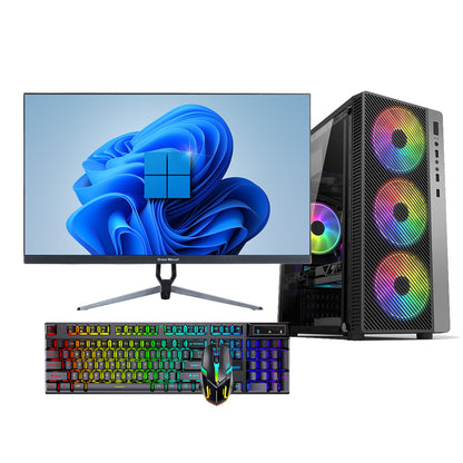 25 inch Intel Brand New Full Set Computer Intel 7th Generation i5 7500 CPU DDR4 16GB M.2 NVME 1TB Solid State Drive Office Computer Comes with Free Keyboard and Mouse