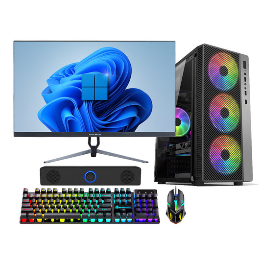 I3-10100, DDR4 16G memory, M.2 1TB, 27-inch screen, complete computer set with keyboard and mouse