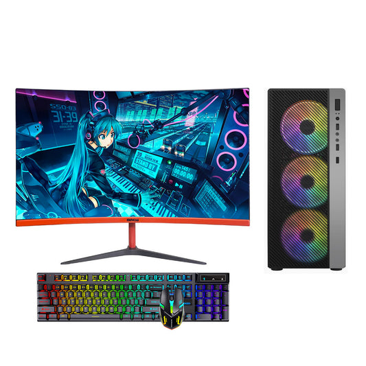 12th generation 24-inch 144HZ new I5-12400F H610M DDR4 3200 16G M.2 512GB RTX3060ti 12G high-end sea view room gaming computer