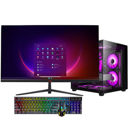 24-inch 144HZ new I5-12400F H610M DDR4 3200 16G M.2 512GB RTX4060 8G high-end sea view room gaming computer