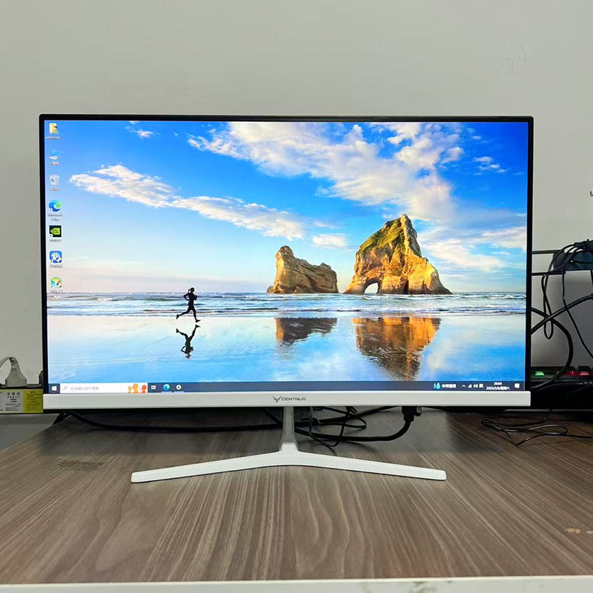 CENTAUR 24英寸100Hz液晶显示器 电竞游戏显示器白色 HDMI+VGA双接口