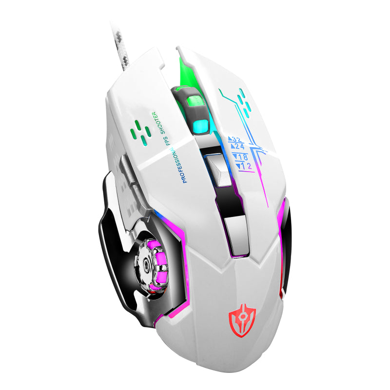 18D MS X7 mouse/macro definition/ เมาส์แบบมีสาย usb เกม e-sports เครื่องจักรสำนักงาน CF เดสก์ท็อปมาโครคีย์ RGB เมาส์คอมพิวเตอร์เดสก์ท็อปโน้ตบุ๊ค