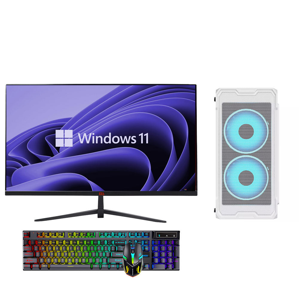 24-inch full set Intel I3-12100 DDR4 16G M.2 256G+HDD 500GB integrated graphics e-commerce office computer